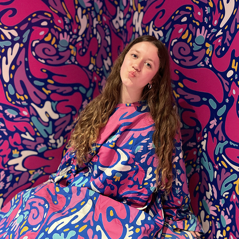 Eine junge Frau als Kunstinspiration